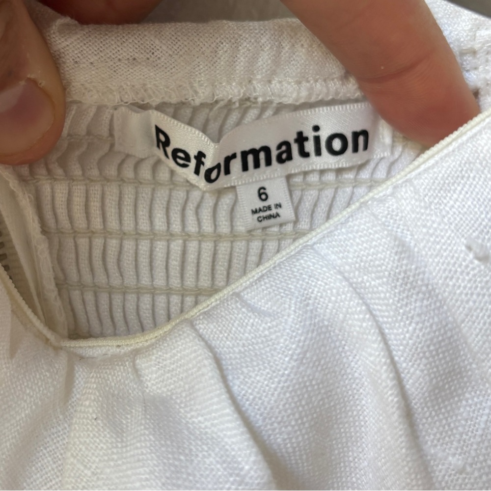 Reformation Baela Linen Dress - Picture 3 of 6